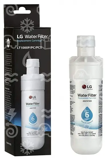 filtr vodní chladničky LG, LT1000P, vnitřní